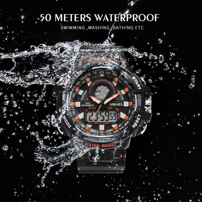 Silicone bon marché occasionnel Handwatches des prix des plus défuntes de la conception SMAEL de la mode WJ-7398 d'hommes de montres grandes de visage de marque montres-bracelet de Digital
