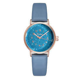 Qualité de femme de la mode WJ-8448 bonne montre blanche de cuir de beaucoup de couleurs de femmes de bande